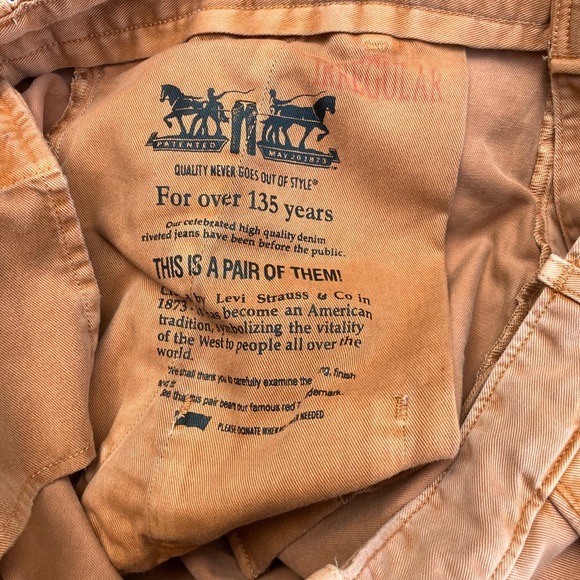 Levi’s shorts stone washed dyed size 34 waist - Picture 6 of 8